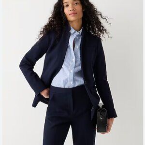 J. Crew Solid Navy 2-Piece Suit, Super 120s Wool, 0 Jacket/2 City Fit Trousers